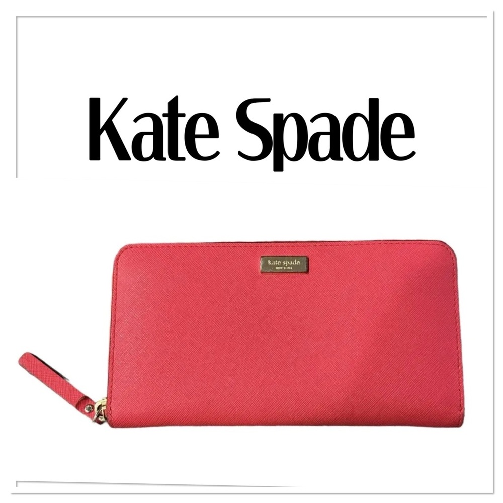 Kate Spade Saffiano Leather Zip Around Wallet NWOT